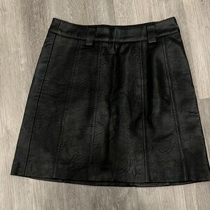 Stradivarius vintage vegan leather skirt, EUC
